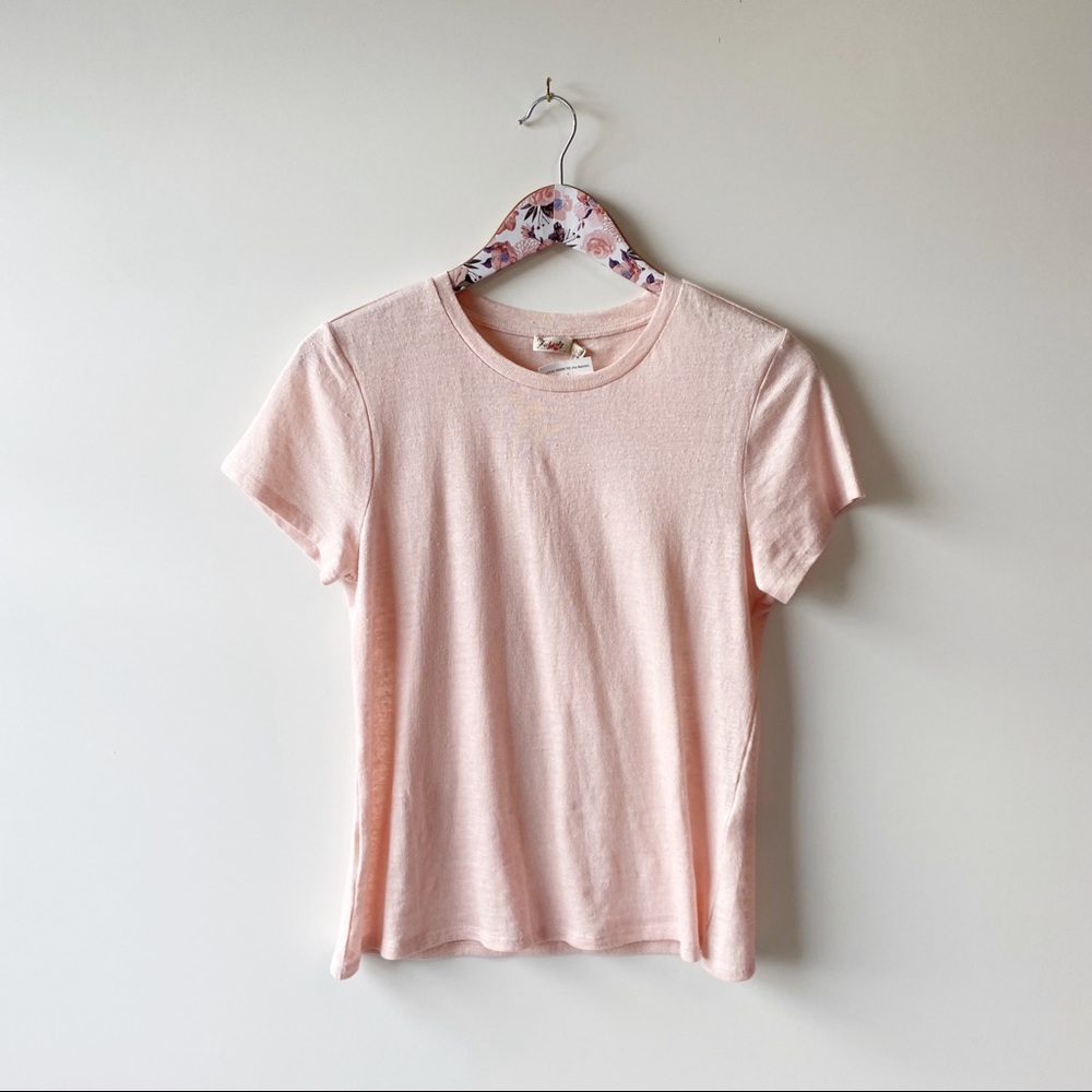 NWOT FAHERTY Didion Tee in Lotus Blush Pink! Short Sleeve Large